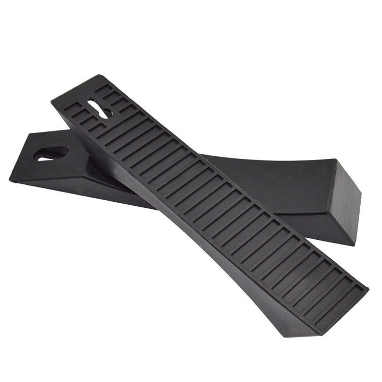 Black barbell protective gasket with raised grip ridges and oval handle hole