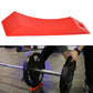 Red silicone barbell plate protective gasket for non-slip plate protection