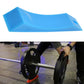 Blue silicone barbell plate protective gasket with non-slip textured surface