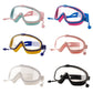 Set of children swimming goggles in mixed colors with anti-fog lenses and earplugs