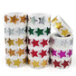Set of star sealing sticker rolls with assorted gold, green, red, and purple stars