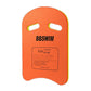 Orange U-shaped EVA floating kickboard with two hand slots and BBSWIM logo