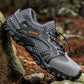 Grey textured mesh upper outdoor wading sandal with laces and thick grippy sole