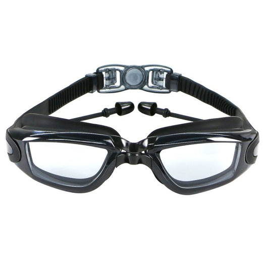 HAIZID HD Anti-fog Waterproof Myopia Swimming Goggles, Optical Black, Optical Blue, Optical Pink, Optical Gray, Plating Black, Plating Blue, Plating Pink, Myopia 150 Degrees, Myopia 200 Degrees, Myopia 250 Degrees, Myopia 300 Degrees, Myopia 350 Degree...