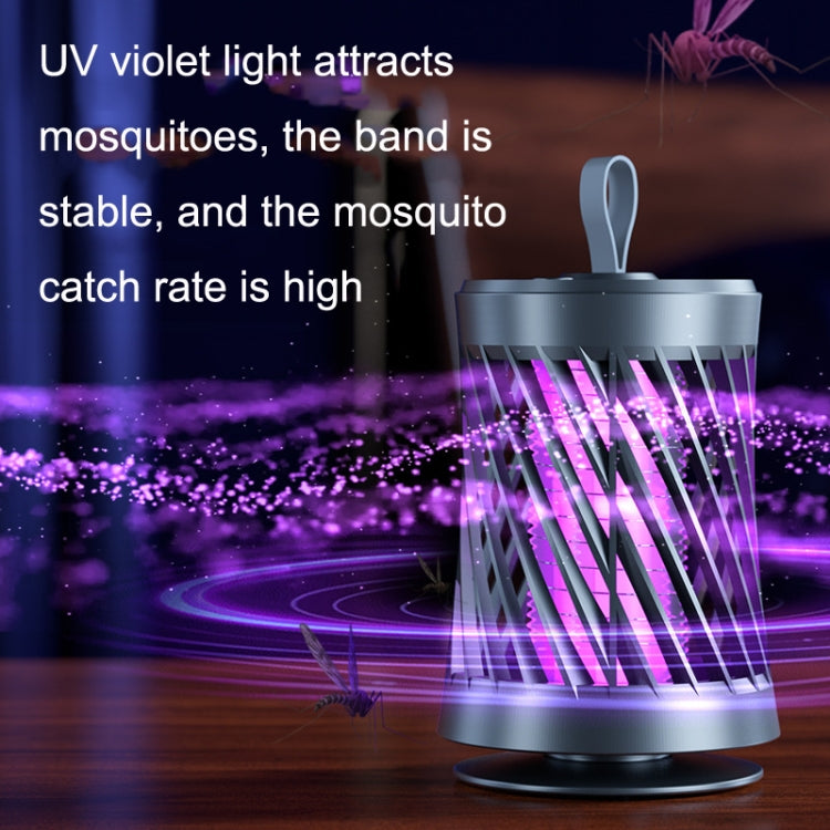 Mosquito killer night light with purple violet UV glow and protective top handle