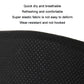 Close-up of breathable black fabric with small ventilation dot texture
