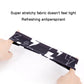 Stretchy black lightning print headband pulled by hands