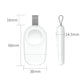 White wireless magnetic watch charger with USB cable and charging base