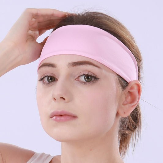 3 PCS Cold Feeling Sports Hairband Fitness Sweat-absorbing Belt, Hairband (624 Light Pink), Hairband(824 Black), Hairband (624 Black)