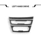 Carbon-fiber style center console trim stickers, two-piece set for LHD