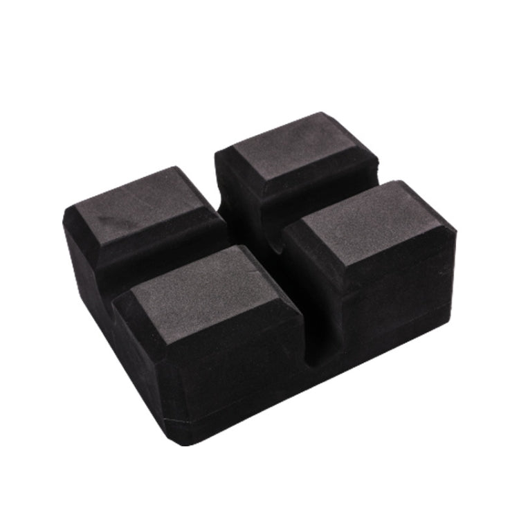 Black foam bench press support blocks with puzzle-style cutouts