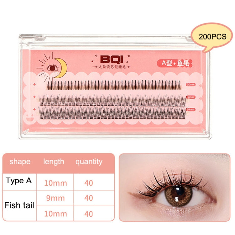 3D natural curling false eyelashes box with 200PCS label and eye swatch