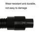 Black vacuum hose connector sleeve with threaded coupling end