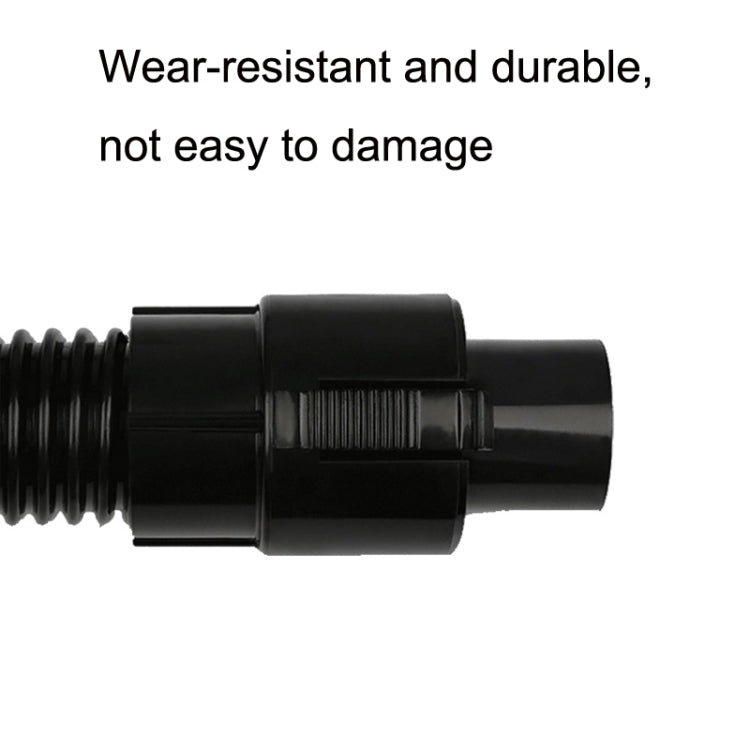 Black vacuum hose connector sleeve with threaded coupling end