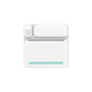 White inkless pocket printer with teal status bar