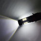 White LED fog lamp bulb casting a bright beam from the front lens