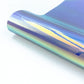 Iridescent self-adhesive PVC vinyl sheet roll, purple-blue rainbow finish