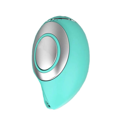 Green microcurrent sleep aid massage device with circular electrode opening