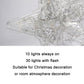 Christmas Tree Top Light LED Glowing Star Lights, Size:, Small Battery Model, Large Battery Model, Small EU Plug, Large EU Plug