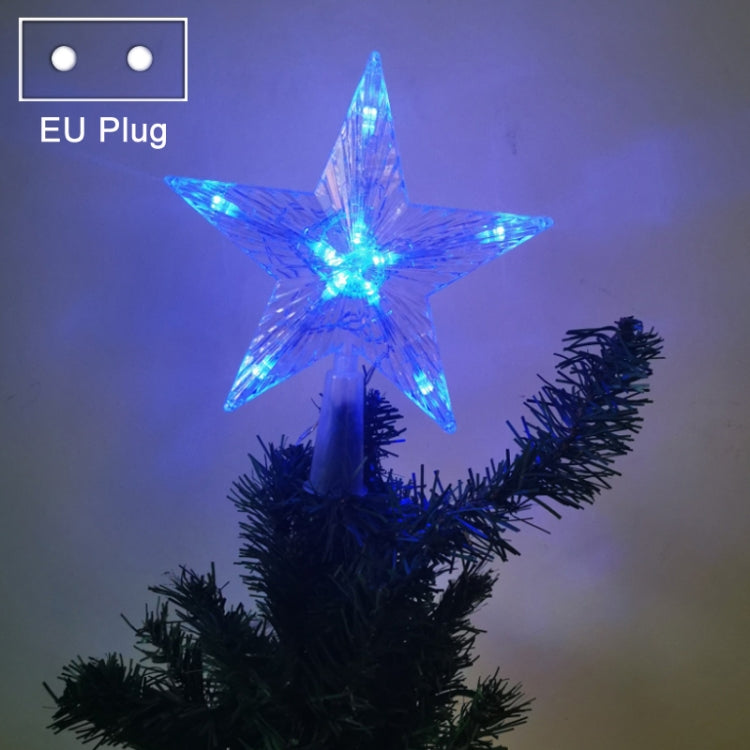 Christmas Tree Top Light LED Glowing Star Lights, Size:, Small Battery Model, Large Battery Model, Small EU Plug, Large EU Plug