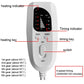 Gray electric foot warmer controller with heating and timing indicators