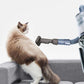 Gray vacuum pet brush attachment with wide nozzle and bristle strip