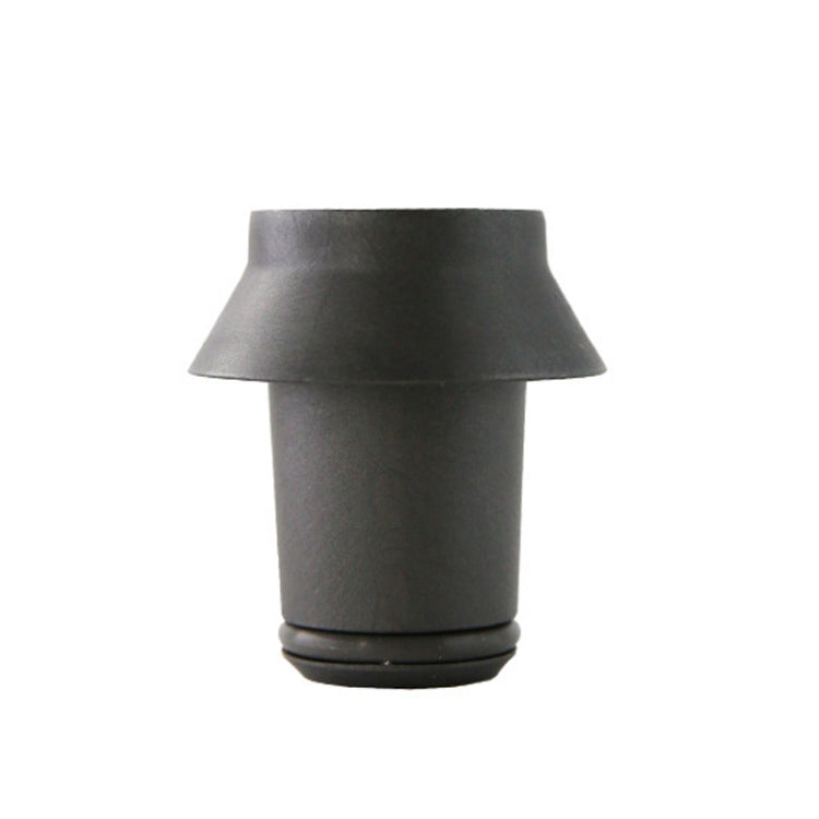 Hair curling hair dryer adapter, matte dark gray with flared nozzle