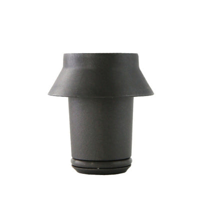 Hair curling hair dryer adapter, matte dark gray with flared nozzle
