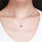 Silver-tone charm bracelet with small letter zircon-style pendant on chain