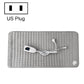 Electric heating pad blanket in light gray with controller and cord, rectangular 60x30cm