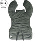 Heated shoulder and neck guard vest in dark gray with tie waist and small control module