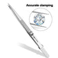 Stainless steel pointed jewelry tweezers with slotted jaws for diamond setting
