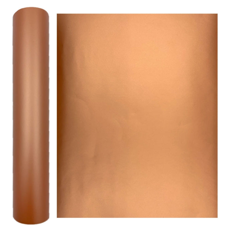 Rose gold/copper matte metallic self-adhesive vinyl sheet and roll, smooth backing