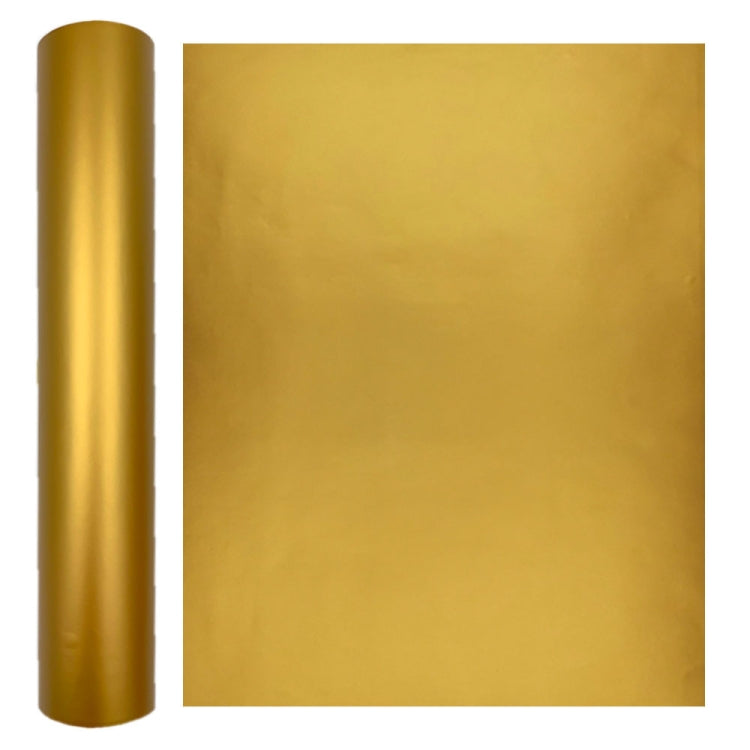Gold matte metallic self-adhesive vinyl roll and sheet for lettering and decals