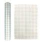 Clear lattice positioning transfer film sheet with orange grid lines on transparent PVC