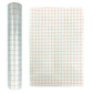 Clear lattice positioning transfer film sheet with orange grid lines on transparent PVC