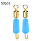 50 PCS HS-052 Silicone Eight-Shaped Ring Connector, Small, Medium, Large