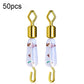 50 PCS HS-052 Silicone Eight-Shaped Ring Connector, Small, Medium, Large