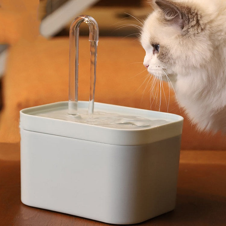 Cat Automatic Circulation Flow Drinking Fountain, US Plug (110V), EU Plug (230V), USB (5V), USB Anti-drying