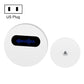 White round wireless doorbell with US plug, black sound slot and small chime button