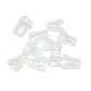 Clear plastic breathalyzer mouthpiece tips, separate pieces, 10-pack