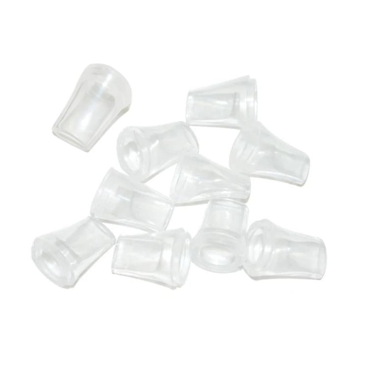 Clear plastic breathalyzer mouthpiece tips, separate pieces, 10-pack