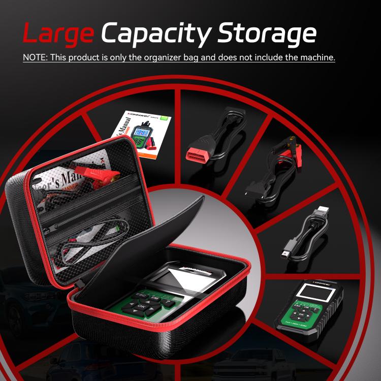 KONNWEI Large Capacity Portable Car Diagnostic Tool Storage Bag