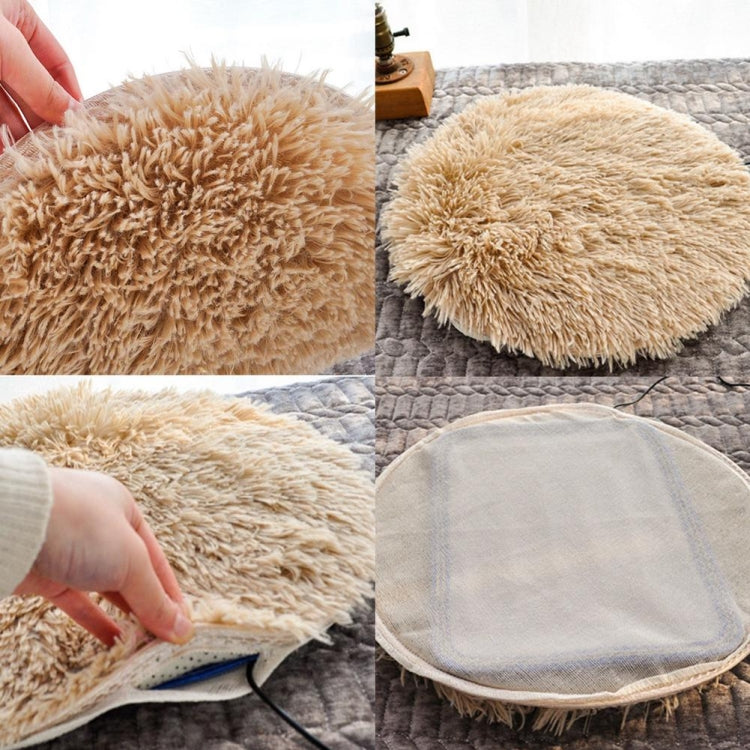 Plush pet electric heating pads with small inner heating cover and USB cord