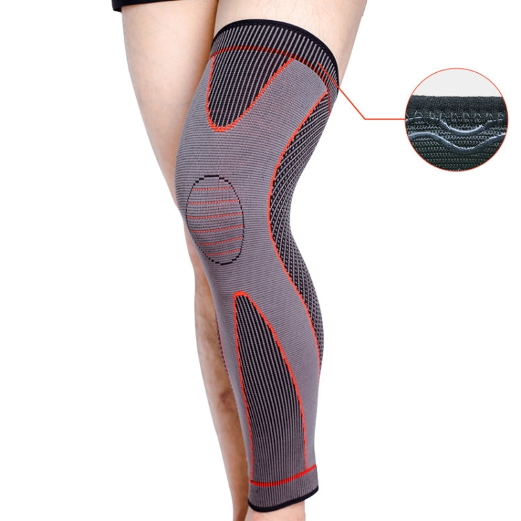 Nylon Knitted Riding Sports Extended Knee Pads, S, M, L, XL, XXL