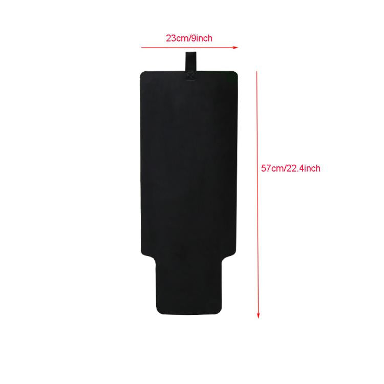 Black moving pad size 23 cm by 5.7 cm with strap hole for hanging