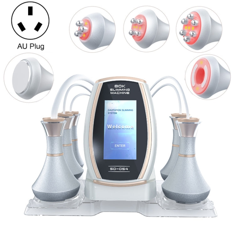 5-in-1 slimming machine with vacuum RF handpiece cups and AU plug connection