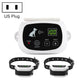 Wireless electric dog shock collar set with controller and three receivers, US plug