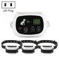 Wireless electric dog shock collar set with controller and three receivers, US plug