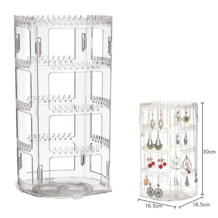 Multi-layer Rotating Earrings Storage Display Rack, Tube Type